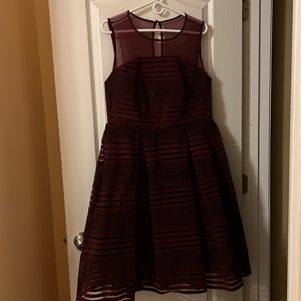 Special occasion dress, burgundy, size 12
